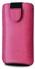 Pouzdro Redpoint Soft Slim se zavíráním, PU kůže, velikost XL, růžové