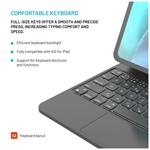Pouzdro s bezdrátovou klávesnicí FIXED Typee pro Apple iPad Pro 11" (2018-2022)/iPad Air (2020-2025), CZ, černé
