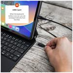 Pouzdro s bezdrátovou klávesnicí FIXED Typee pro Apple iPad Pro 11" M4 2024, CZ, černé