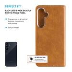 Pouzdro typu kniha FIXED Opus pro Samsung Galaxy A55 5G, hnědé