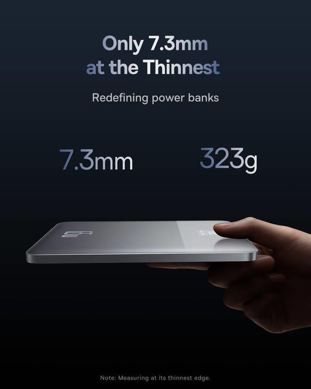 Power banka Baseus Blade2 12000mAh 65W stříbrná