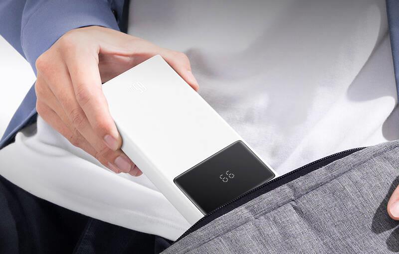 Power banka Baseus Star-Lord 20000mAh 65W 2x USB-A/micro USB/USB-C biela