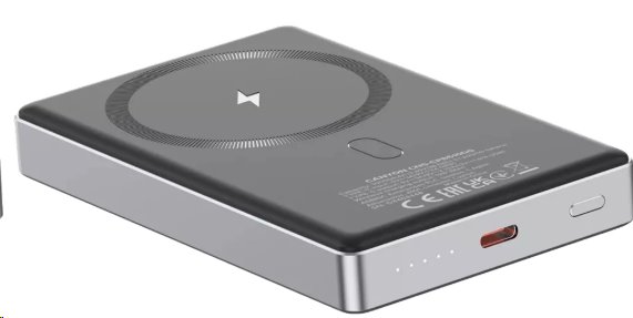 Power banka CANYON PB-510, 10000 mAh, bezdrôtová, Magsafe, 20 W, tmavosivá