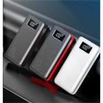 Power banka Viking go20, 20000 mAh, čierna a červená