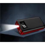 Power banka Viking go20, 20000 mAh, čierna a červená