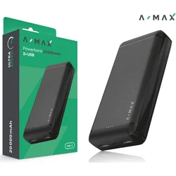 Powerbank A-MAX 10 000 mAh, čierna