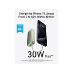 Powerbank Anker 545 10000mAh, 30W s káblom USB-C zelená