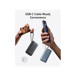 Powerbank Anker 545 10000mAh, 30W s káblom USB-C zelená
