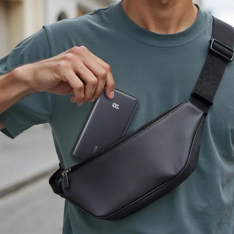 Powerbank Anker Zolo 20000mAh, 22,5W s káblom USB-C čierna