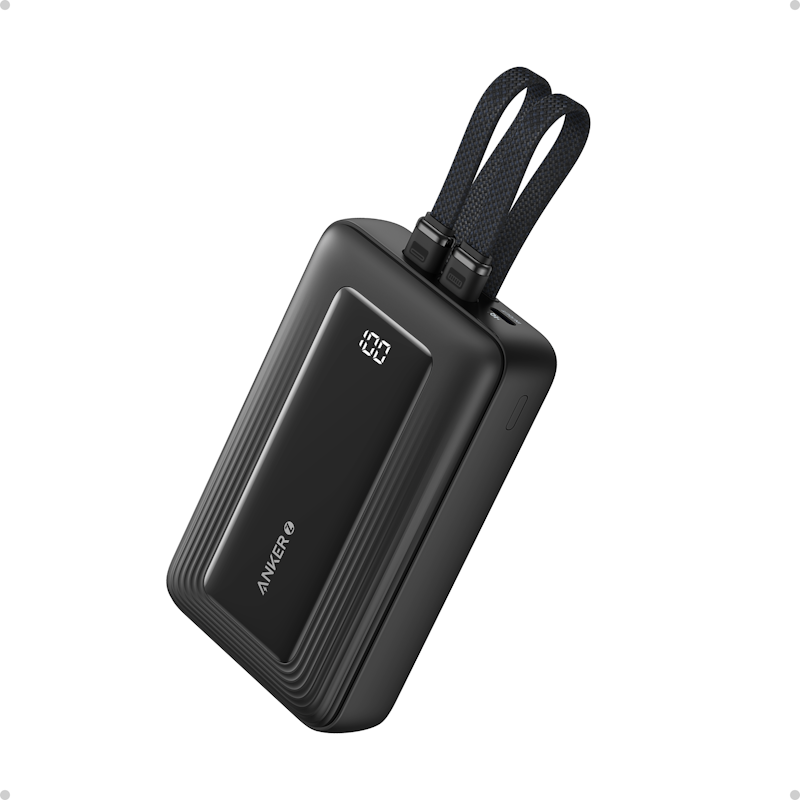 Powerbank Anker Zolo 20000mAh, 45W s 2xUSB-C káblom čierna