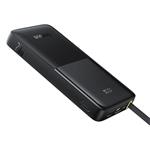 Powerbank Baseus Bipow 2 10000mAh 20W s káblom USB-C čierna