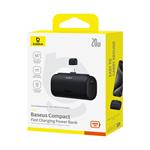 Powerbank Baseus Compact 5000mAh 20W Lightning čierna