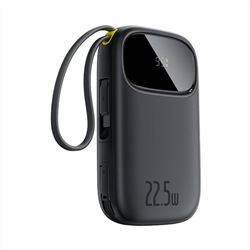 Powerbank Baseus EnerFill FC31 Qpow 3 20000mAh, 22,5W, s káblom USB-C a Lightning čierna