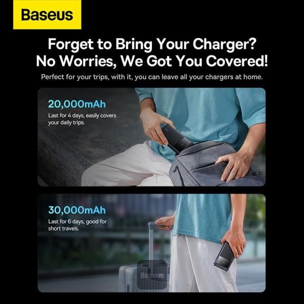 Powerbank Baseus Star-Lord 30000mAh, 22,5W čierna