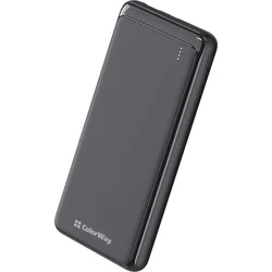 Powerbank ColorWay/ 10 000 mAh/ 2x USB/ USB-C/ Micro-USB/ čierna
