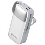 Powerbank ColorWay 30 000 mAh, 1x USB QC3.0/ USB-C/ Lightning/ 22,5 W/ biela