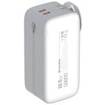 Powerbank ColorWay 50 000 mAh, 1x USB QC3.0/ USB-C/ Lightning/ 22,5 W/ biela