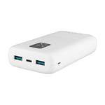 Powerbank FIXED Zen 20 s LCD displejom a výstupom PD 20 W, 20 000 mAh, biela