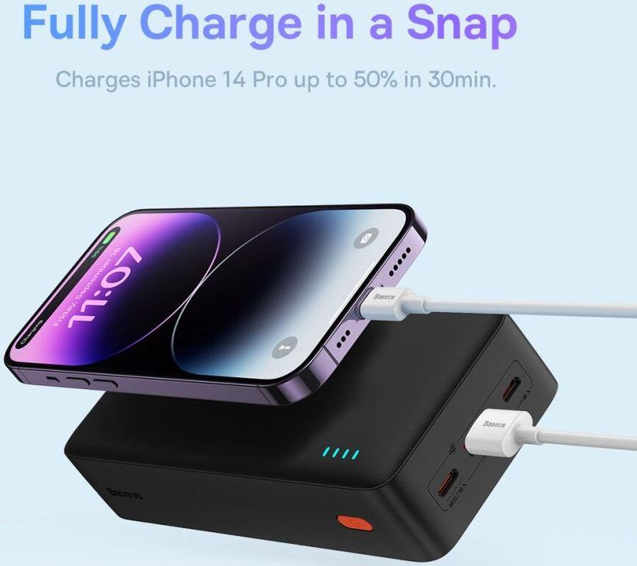 Powerbanka Baseus Airpow 30000mAh, 20W černá
