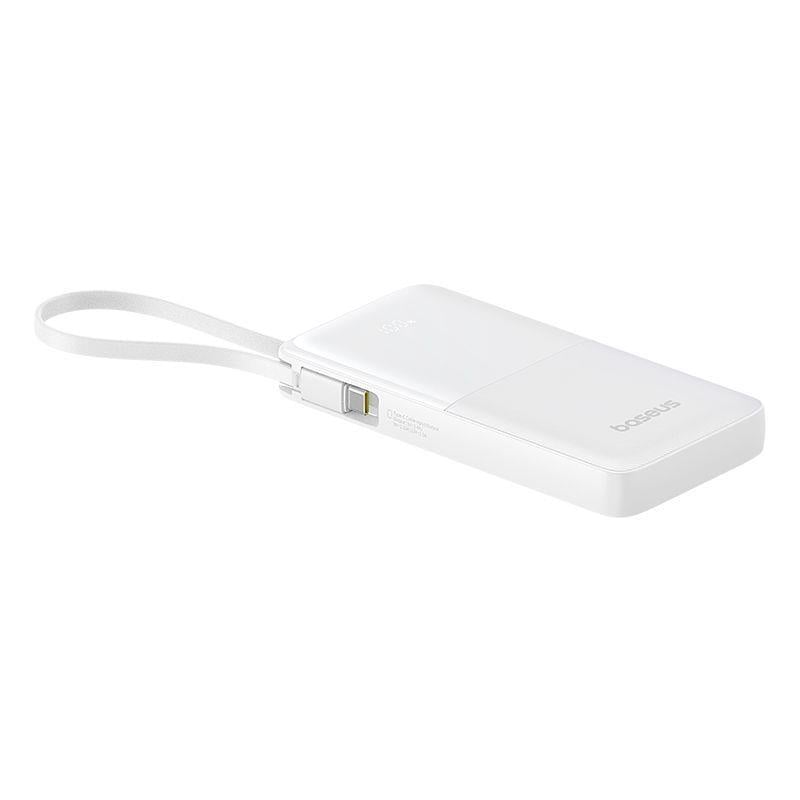 Powerbanka Baseus Bipow 2 10000mAh 20W s kabelem USB-C bílá