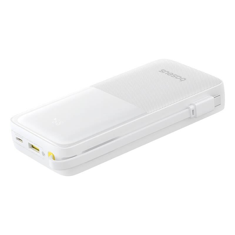 Powerbanka Baseus Bipow 2 20000mAh 20W s kabelem USB-C bílá