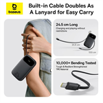 Powerbanka Baseus EnerFill FC31 10000mAh, 22,5W, USB-C a Lightning kabel