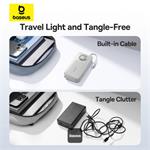 Powerbanka Baseus Free2Pull 20000mAh, 65W, s káblom USB-C biela