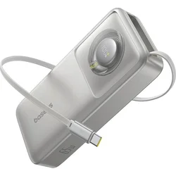 Powerbanka Baseus OS Free2Pull 10000mAh, 30W, s káblom USB-C sivá