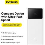 Powerbanka Baseus Star-Lord 20000mAh, 30W bílá
