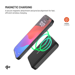 Powerbanka FIXED MagZen 10 Pro s Qi2 a MagSafe, 10 000 mAh, černá
