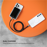 Powerbanka FIXED MagZen 10 Pro s Qi2 a MagSafe, 10 000 mAh, černá