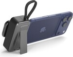 Powerbanka Spello ForcePack Mini 2 v 1 s kapacitou 5000 mAh | s funkciou nabíjania hodiniek, sklopným konektorom USB-C a Lightning SP09 | vesmírne šedá