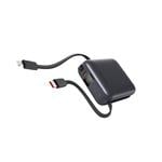 Powerbanka Swissten 10 000 mAh s káblami, strieborná