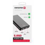 Powerbanka Swissten Power Line 5000 mAh, čierna