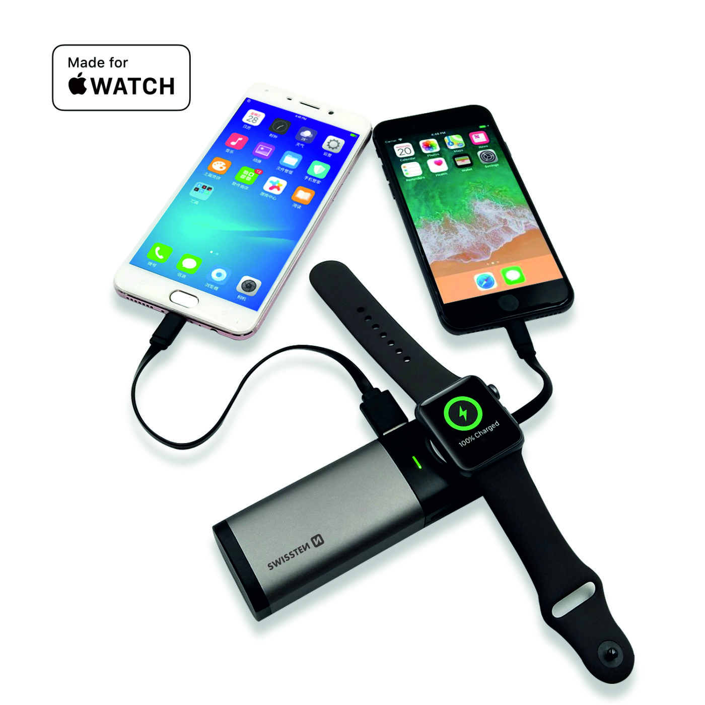 Powerbanka Swissten pre Apple Watch, 6700 mAh