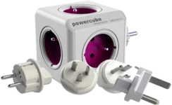POWERCUBE multifunkční zásuvkový systém Rewirable + Travel Plugs