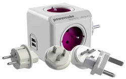 POWERCUBE multifunkční zásuvkový systém Rewirable USB + Travel Plugs 8718444083108 - Kabely + redukce