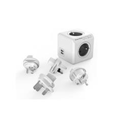 POWERCUBE multifunkční zásuvkový systém Rewirable USB + Travel Plugs 8719186009326 - Kabely + redukce