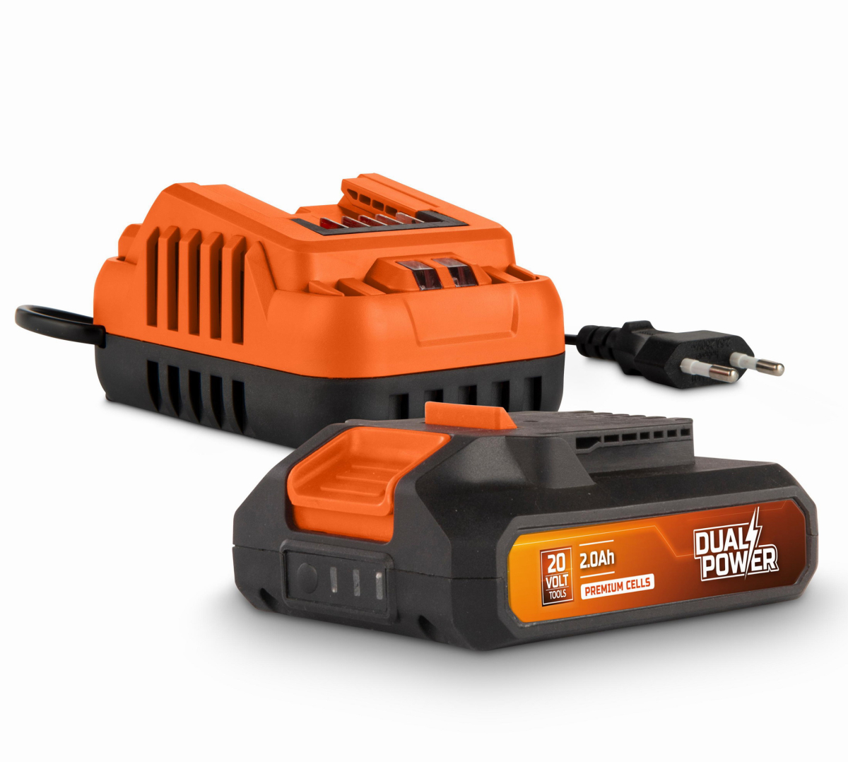 Powerplus POWDP90620 - Nabíječka 20V/40V 2.0A plus Baterie 20V LI-ION 2,0Ah