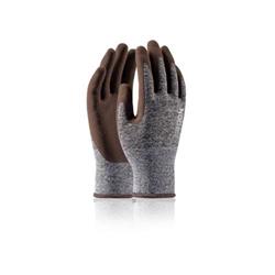 Pracovné rukavice máčané NATURE TOUCH, veľkosť 11, medenohnedé