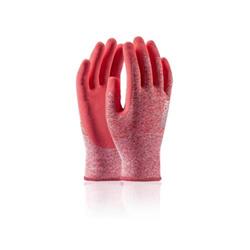 Pracovné rukavice namáčané NATURE TOUCH, veľkosť 9, ružové