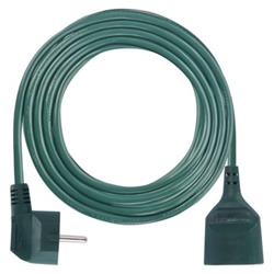 Predlžovací kábel 5 m / 1 zásuvka / zelená / PVC / 1 mm2