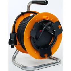 Predlžovací kábel MUNOS - bubon 25 m gumový HOBBY 1xex. (310)