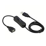 Predlžovací kábel PremiumCord USB 2.0 s prepínačom