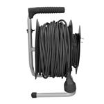 Predlžovací kábel Solight, 1 zásuvka, 50 m, čierny kábel, 3x 1,5 mm2