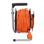 Predlžovací kábel Solight, 1 zásuvka, 50 m, oranžový kábel, 3x 1,5 mm2