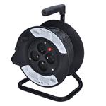 Predlžovací kábel Solight, 4 zásuvky, 15 m, čierny kábel, 3x 1,0 mm2