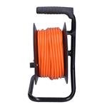 Predlžovací kábel Solight, 4 zásuvky, 15 m, oranžový kábel, 3x 1,5 mm2