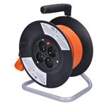 Predlžovací kábel Solight, 4 zásuvky, 20 m, oranžový kábel, 3x 1,5 mm2