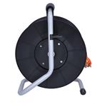 Predlžovací kábel Solight, 4 zásuvky, 25 m, oranžový kábel, 3x 1,5 mm2